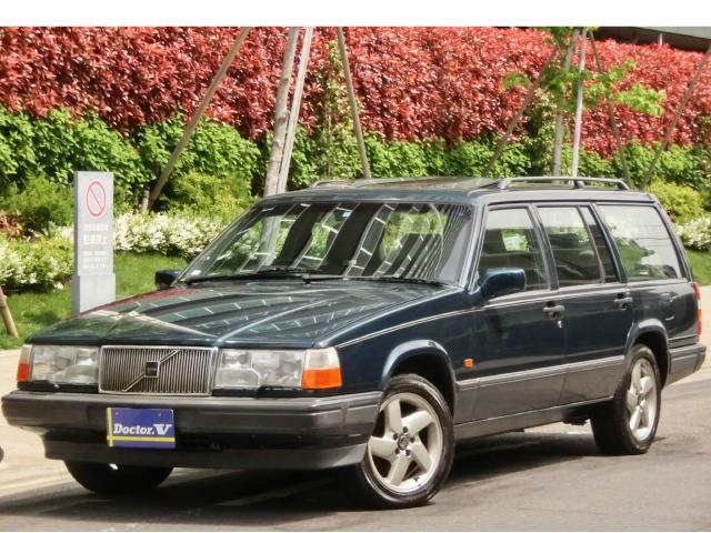 1996年　ボルボ　９４０　Ｄ車　右Ｈ　【クラシックエステート】　グレー本革　サンルーフ