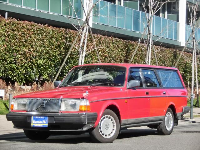 1991年　ボルボ　２４０ワゴン　Ｄ車　右Ｈ　【ＧＬ】　メッキモール仕様　コーナーポール　実走行車輛☆